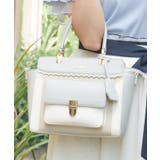 グレー | 薔薇エンボス配色ボストン | axes femme
