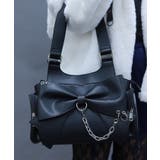 黒 | クリアポケットリボンバッグ | axes femme