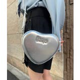 シルバー | ロゴプレートハートポシェット | axes femme