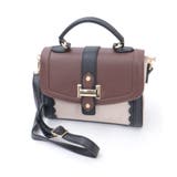 茶 | 配色フラップミニバッグ | axes femme