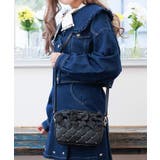 黒 | リボンキルティングバッグ | axes femme