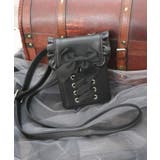 黒 | レースアップスマホポシェット | axes femme