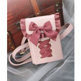 ピンク | レースアップスマホポシェット | axes femme