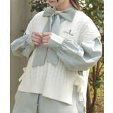 生成り | サイドリボンニットベスト | axes femme