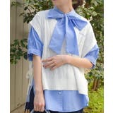 リボンデザインニットベスト | axes femme | 詳細画像1 