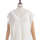 連ボタンステッチニットベスト | axes femme | 詳細画像14