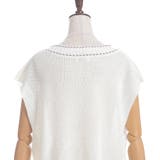連ボタンステッチニットベスト | axes femme | 詳細画像16