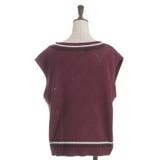 ダイヤ柄チルデンニットベスト | axes femme | 詳細画像24 