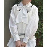 ダイヤ柄チルデンニットベスト | axes femme | 詳細画像6 