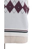 パール付アーガイルベスト | axes femme | 詳細画像16 