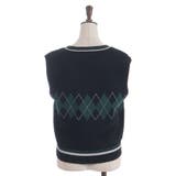 パール付アーガイルベスト | axes femme | 詳細画像21 