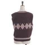 パール付アーガイルベスト | axes femme | 詳細画像8 