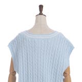 刺繍入りチルデンニットベスト | axes femme | 詳細画像14 