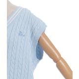 刺繍入りチルデンニットベスト | axes femme | 詳細画像15 