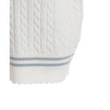 刺繍入りチルデンニットベスト | axes femme | 詳細画像20 