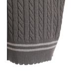 刺繍入りチルデンニットベスト | axes femme | 詳細画像27 