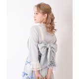 レース重ねデザイン袖プルオーバー | axes femme | 詳細画像5