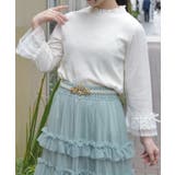 生成り | レース重ねデザイン袖プルオーバー | axes femme