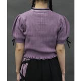 チャイナボタンニットプルオーバー | axes femme | 詳細画像3