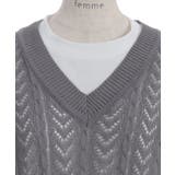 ニットベスト×Tシャツセット | axes femme | 詳細画像24