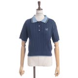 刺繍入り配色襟ニットポロ | axes femme | 詳細画像12