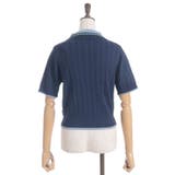 刺繍入り配色襟ニットポロ | axes femme | 詳細画像14