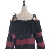 ボーダーオフショルニットプルオーバー | axes femme | 詳細画像15 