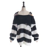 ボーダーオフショルニットプルオーバー | axes femme | 詳細画像16 