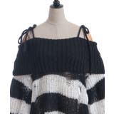 ボーダーオフショルニットプルオーバー | axes femme | 詳細画像19 