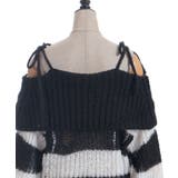 ボーダーオフショルニットプルオーバー | axes femme | 詳細画像22 