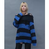 ボーダーオフショルニットプルオーバー | axes femme | 詳細画像4 