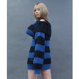 ボーダーオフショルニットプルオーバー | axes femme | 詳細画像5 