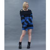 ボーダーオフショルニットプルオーバー | axes femme | 詳細画像6 