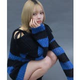 ボーダーオフショルニットプルオーバー | axes femme | 詳細画像7 