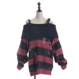 ボーダーオフショルニットプルオーバー | axes femme | 詳細画像9 