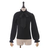 シフォンボウタイ付ニットプルオーバー | axes femme | 詳細画像4