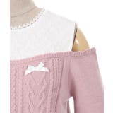 メニーリボン肩あきニットプルオーバー | axes femme | 詳細画像25