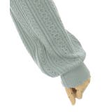 ブーケ刺繍ビッグ襟ニットプルオーバー | axes femme | 詳細画像9