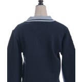 ＰＱ刺繍バイカラーポロニット | axes femme | 詳細画像22 