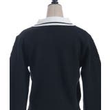 ＰＱ刺繍バイカラーポロニット | axes femme | 詳細画像29 