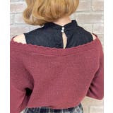 レイヤード風アーガイルニット | axes femme | 詳細画像10 