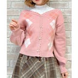 レイヤード風アーガイルニット | axes femme | 詳細画像12 