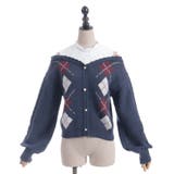 レイヤード風アーガイルニット | axes femme | 詳細画像19 