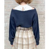 レイヤード風アーガイルニット | axes femme | 詳細画像3 