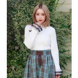 リボン×チュールレースニット | axes femme | 詳細画像4 