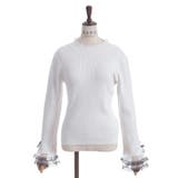 リボン×チュールレースニット | axes femme | 詳細画像6 