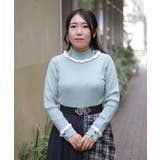 バイカラーフリルローズニット | axes femme | 詳細画像14 