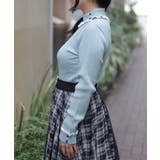 バイカラーフリルローズニット | axes femme | 詳細画像2 