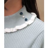 バイカラーフリルローズニット | axes femme | 詳細画像7 