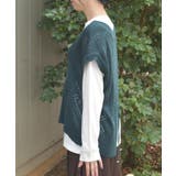 ニットベスト×Tシャツセット | axes femme | 詳細画像2